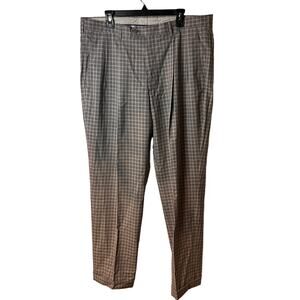 Paul Fredrick Classic Fit Pleated Front Super 120 Dress Pants Size 40